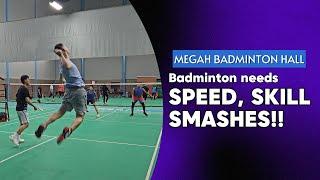 Smashes, Speed & Skill! Intense Badminton Showdown at Megah Badminton Hall! 