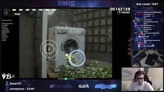 Rafis play Osu! on Washing Machine