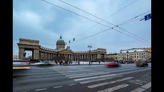 A walk along Nevsky Prospect in Saint Petersburg