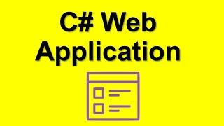 Create a web application with C#, Visual Studio and ASP.NET Core