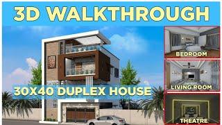 3D Walkthrough of 30X40 Duplex House |Constructive Stories