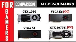 (OC) GTX 1070Ti vs GTX 1080 vs (OC) RX VEGA 56 vs VEGA 64 | Comparison |