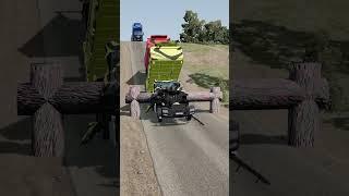 Insane Dump Truck Crash Test! BeamNG.drive #shorts #Wow