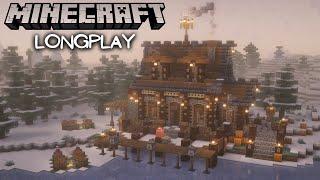 Building a Snowy Fishing Lodge - Minecraft Relaxing Longplay, Peaceful 1.20 Adventure