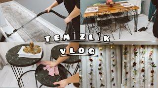 TEMİZLİK VLOG /Dip köşe ev temizliği/Yapay çiçekten arka plan yapımı 🫶