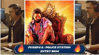 Pushpa 2 : Police Station Entry BGM | Allu Arjun | RASHMIKA MANDANNA | FAHADH FAASIL | SAM CS | DSP