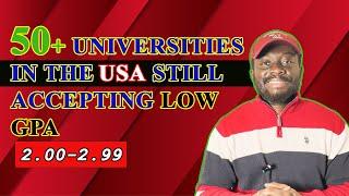 STRATEGIES FOR ADMISSION AND FULL SCHOLARSHIPS FOR INTERNATIONAL STUDENTS WITH LOW GPA(2.0-2.9)