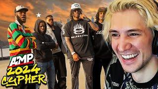 xQc Reacts to AMP FRESHMAN CYPHER 2024