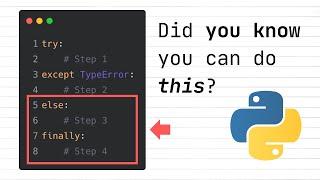 Try.. & Except Has Some Secret Functionality in Python