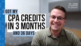 How Kenyth Got His CPA Credits in 3 months and 36 Days