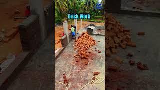 Grade beam shuttering and brick work in progress ️