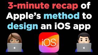 3-minute intro to Apple’s official method to design an iOS app 