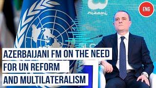 Azerbaijani Foreign Minister Jeyhun Bayramov Addresses XII Global Baku Forum