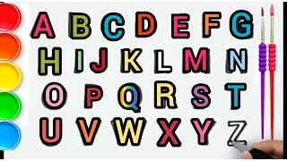 Have fun drawing and colouring the alphabet#kidsvideos #alphabet @eiva education home