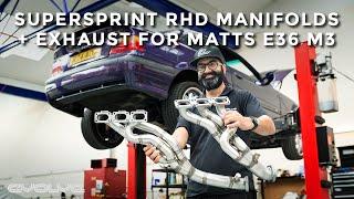 E36 M3 Supersprint RHD Manifolds + Exhaust - Install + Dyno Testing