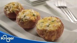 How to Make Cheesy Crab Cake Cups | Kroger Recipes | Kroger