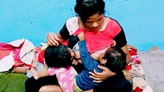 desi breastfeeding indian mom ||||परी दीपू का कंपटीशन  #VlogMyDesi #breastfeeding #new #vlog#viral