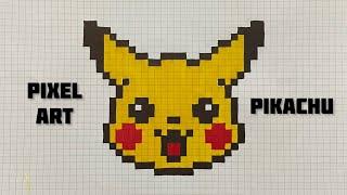 Pixel Art - How To Draw Pikachu #pixelart #pikachu #dibujo