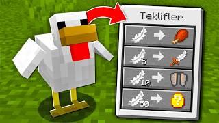 Minecraft ama MOBLARLA TAKAS YAPABİLİYORUM!