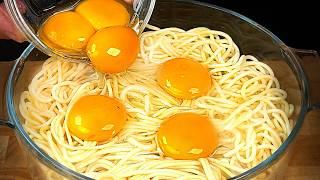 Fry spaghetti and eggs like this and you will be amazedTraditional family recipe. Cheap and tasty!