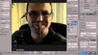 Facial Motion Capture (Mocap) in blender 2.6 Part 3 (Motion Tracking)