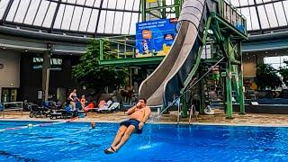 Waterslides at AQUApark Oberhausen in Germany