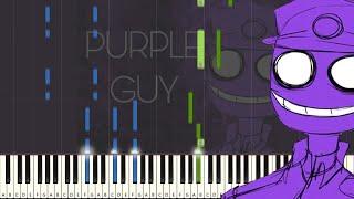 PURPLE GUY SONG By iTownGamePlay (Five Nights at Freddy's) (Piano Tutorial)