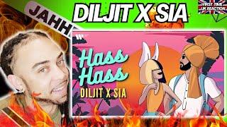 LET'S GO !!!! Diljit X Sia - Hass Hass (Official Video) [FIRST TIME UK REACTION]