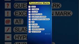 Punctuation Marks | #shorts #tech #shortcuts #word #generalknowledge