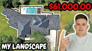 CRAZY Landscape & HUGE Concrete Driveway! (DREAM HOME BUILD!)