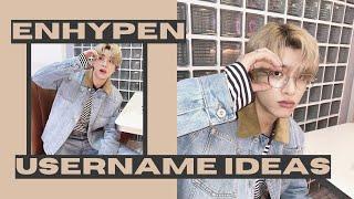 enhypen username ideas 