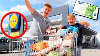 FREIE BAHN mit 100 Euro bei LIDL kaufen WAS WIR WOLLEN (ÜBERRASCHUNG)   Ash und Max