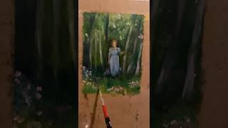 How to paint miniature oil painting #art #oilpainting #fineart #miniaturepainting  #tutorial