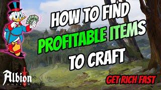How to ALWAYS find PROFITABLE Items to CRAFT - Albion Online Crafting