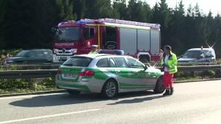 Mindelheim (A96): LKW landet in Leitplanke