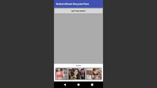 android recyclerview inside bottom sheet