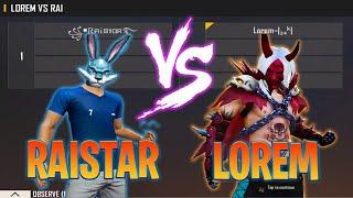 RAISTAR VS LOREM | AWM KING LOREM VS INDIAN LEGENDS RAISTAR - 1V1 MOST DANGEROUS ROOM