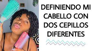 DEFINICIÓN DE RIZOS CON CEPILLO EDÉN Vs DETANGLER BRUSH| Afroaguacate