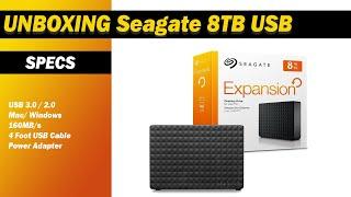 Unboxing Seagate Expansion 8TB Hard Drive