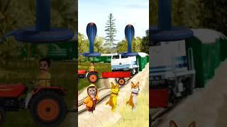 Cute dog beby snake stop train by dance #trending #cute #funny