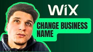 How Can I Change Business Name On Wix Site