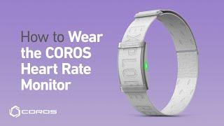 How to Wear the COROS Heart Rate Monitor