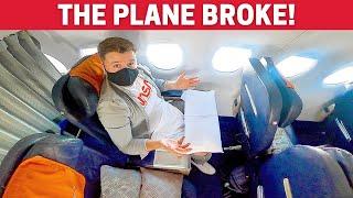 THE PLANE BROKE! Aeroflot Sukhoi Superjet Business Class *Crazy Experience*