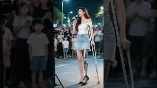 Prosthetic woman #amputeewoman #sak