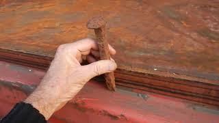 Pinning a boxcar door (hopping freight trains)