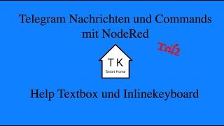 NodeRed Telegram Command Teil 2 Help Box und Inlinekeyboard