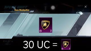 30 UC = 2 LAMBORGHINI tickets 