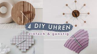 4 DIY Uhren aus Holz, Fliesen & Strukturmasse selber bauen | EASY ALEX