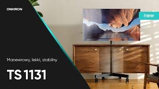 ONKRON mobilny stojak TV dla 26"-55" maks 35 kg, pochyły, czarny TS1131