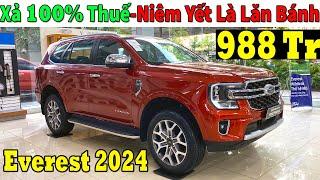 Giá Xe Khuyến Mại Ford Everest Tháng 11, Miễn 100% Thuế Luôn| Lăn Bánh Ford Everest Mới | Topcarvn